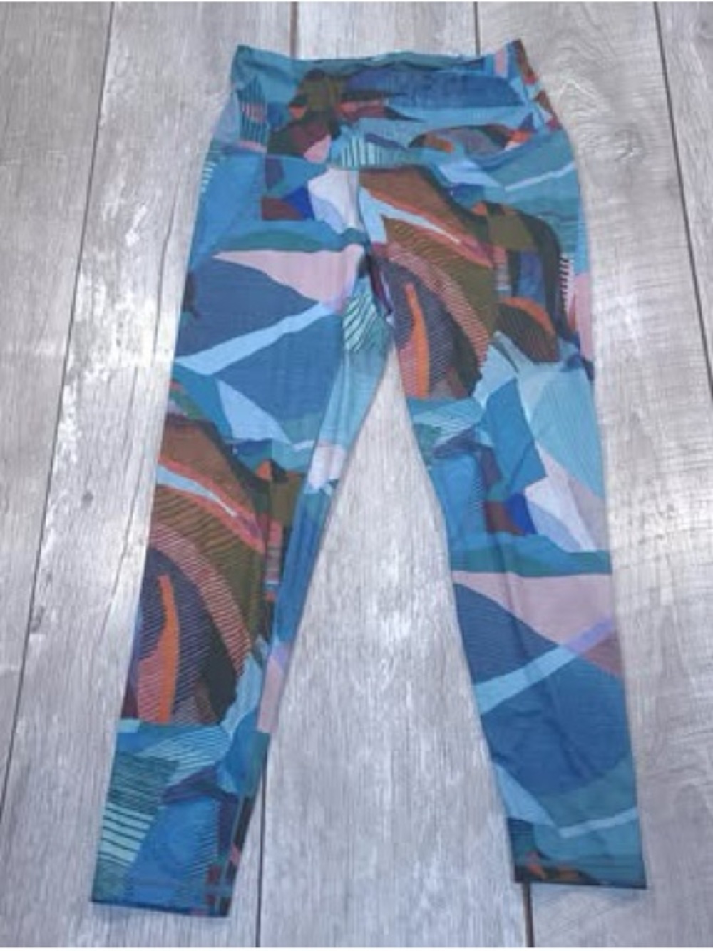 Prana women’s Kimble abstract patchwork leggings size medium